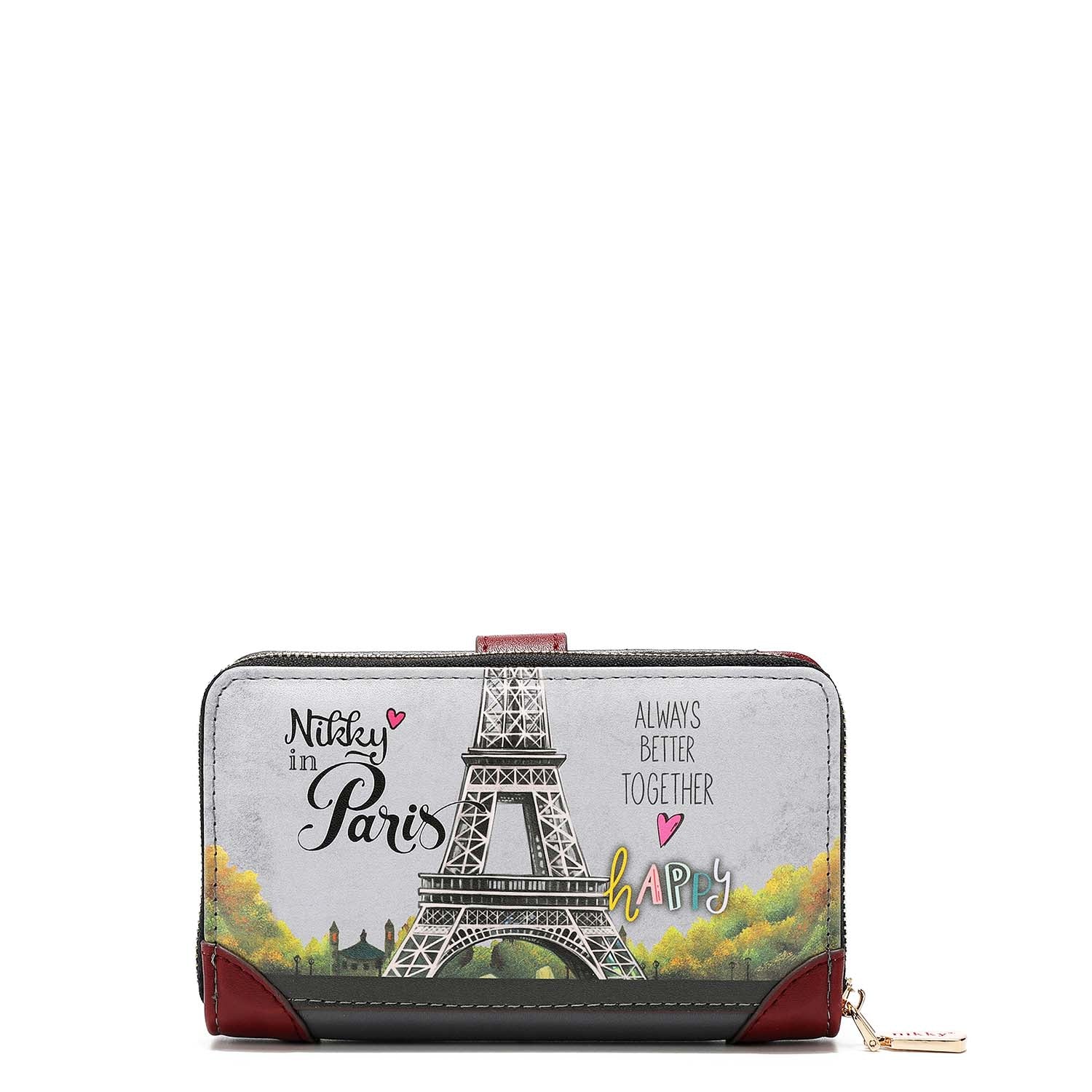 LARGE WALLET WITH DOUBLE CLOSURE PURSE <tc>NIKKY</tc>