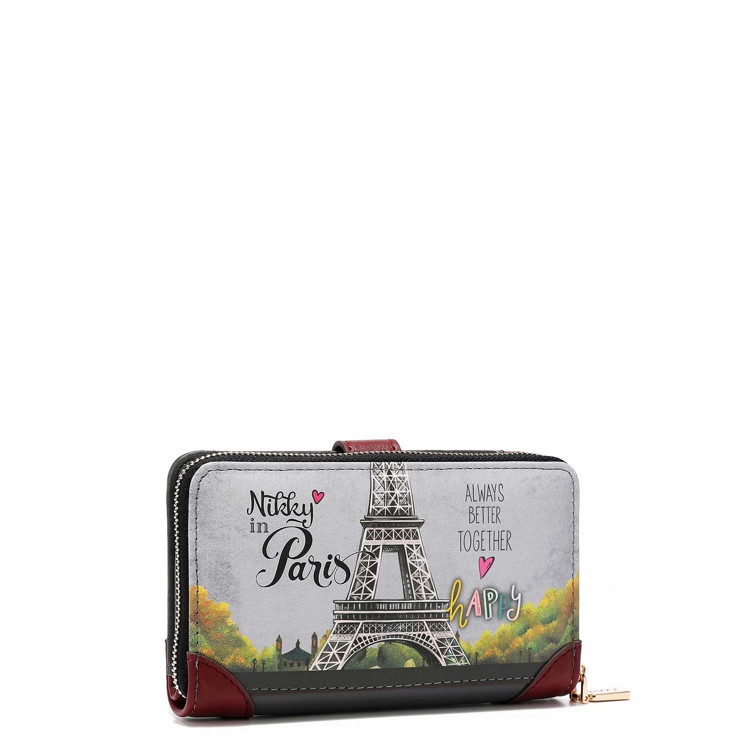 LARGE WALLET WITH DOUBLE CLOSURE PURSE <tc>NIKKY</tc>