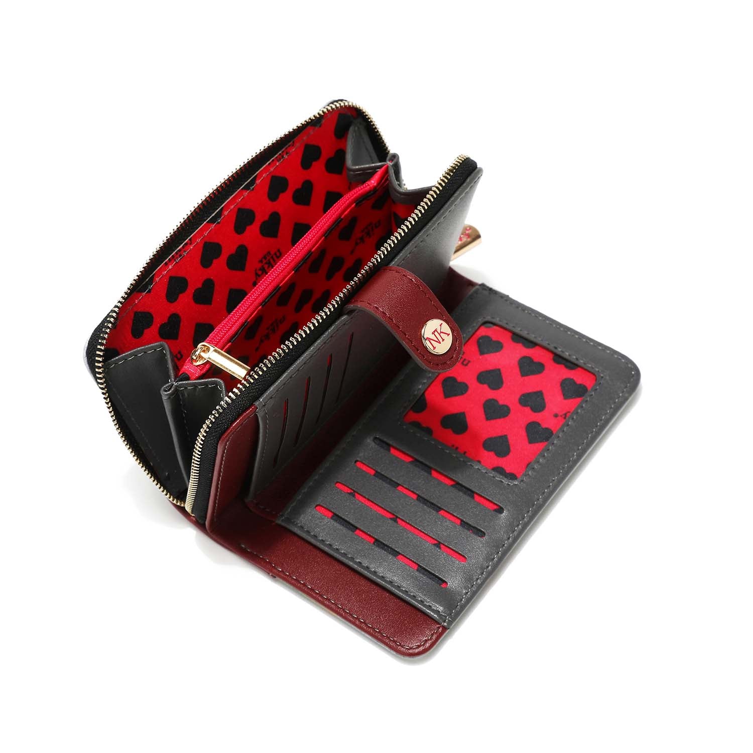 LARGE WALLET WITH DOUBLE CLOSURE PURSE <tc>NIKKY</tc>