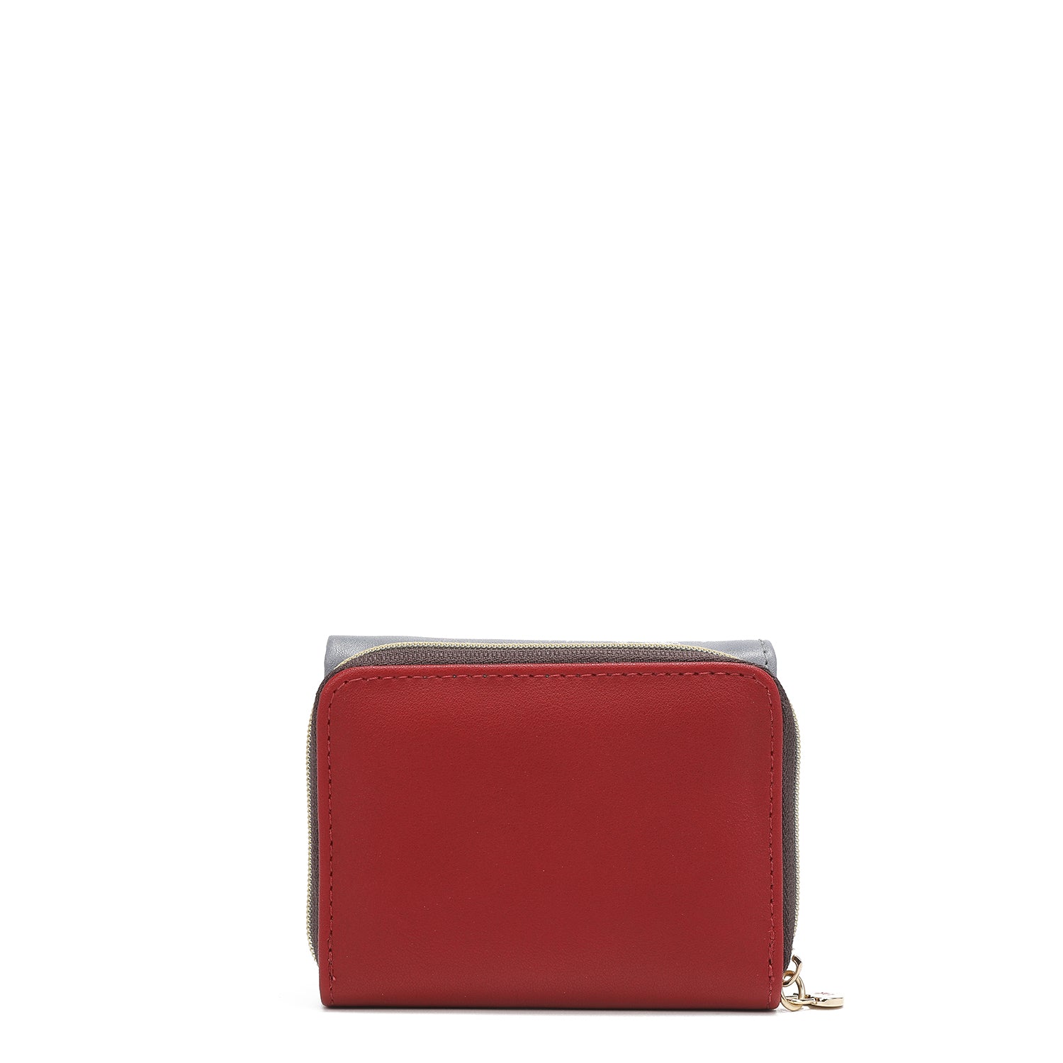 Portfolio with triple division + zipper purse