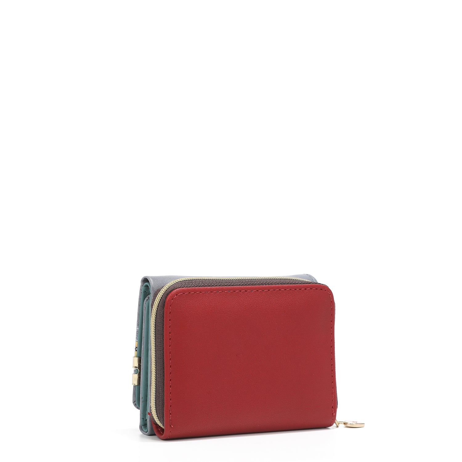 Portfolio with triple division + zipper purse