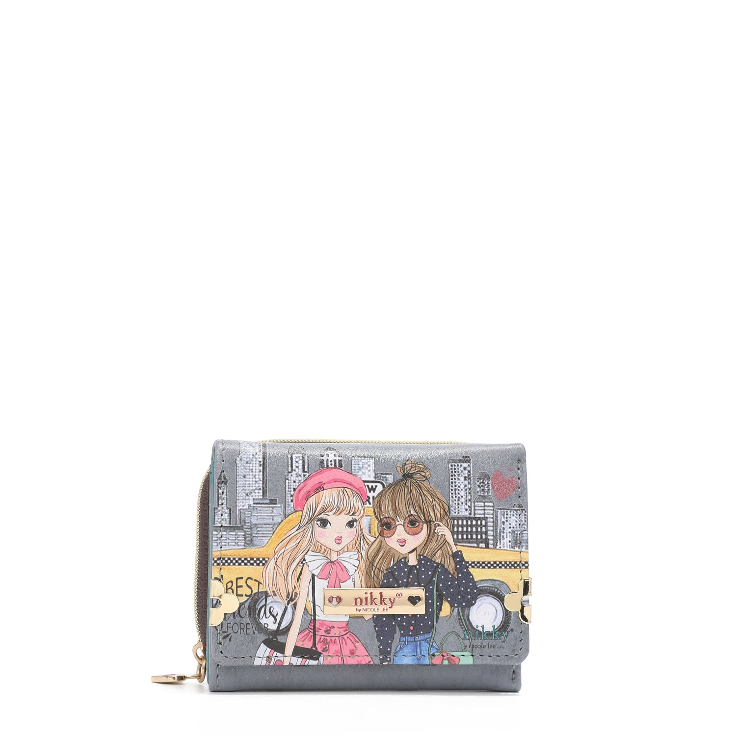 Portfolio with triple division + zipper purse