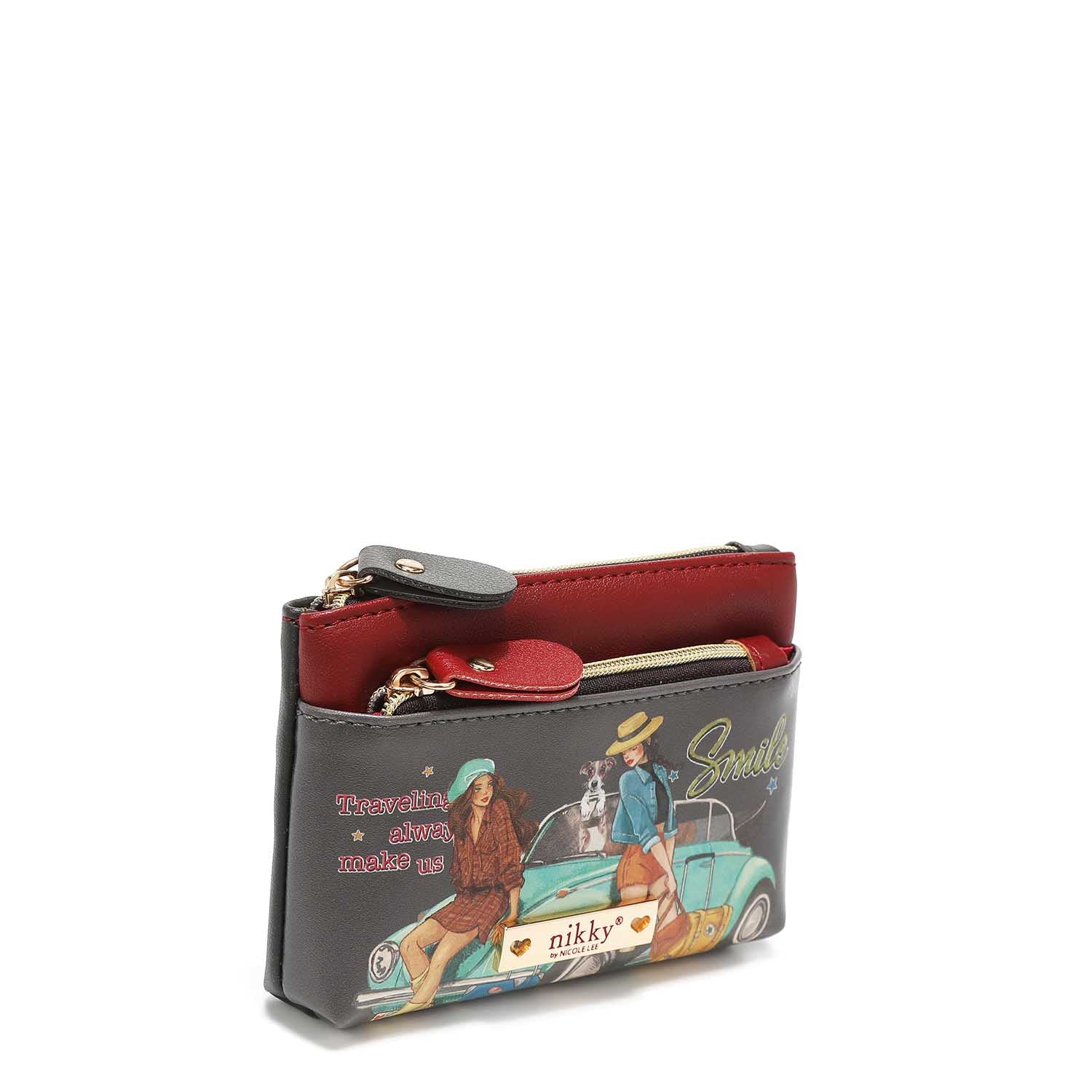MONEDERO PEQUEÑO PLANO CON CREMALLERA