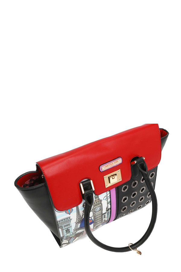 "ELSA GOES PARIS" STRUCTURED HANDBAG