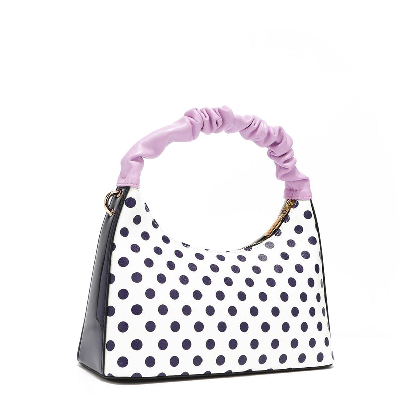 BOLSO DE MANO CON CINTA ARRUGADA