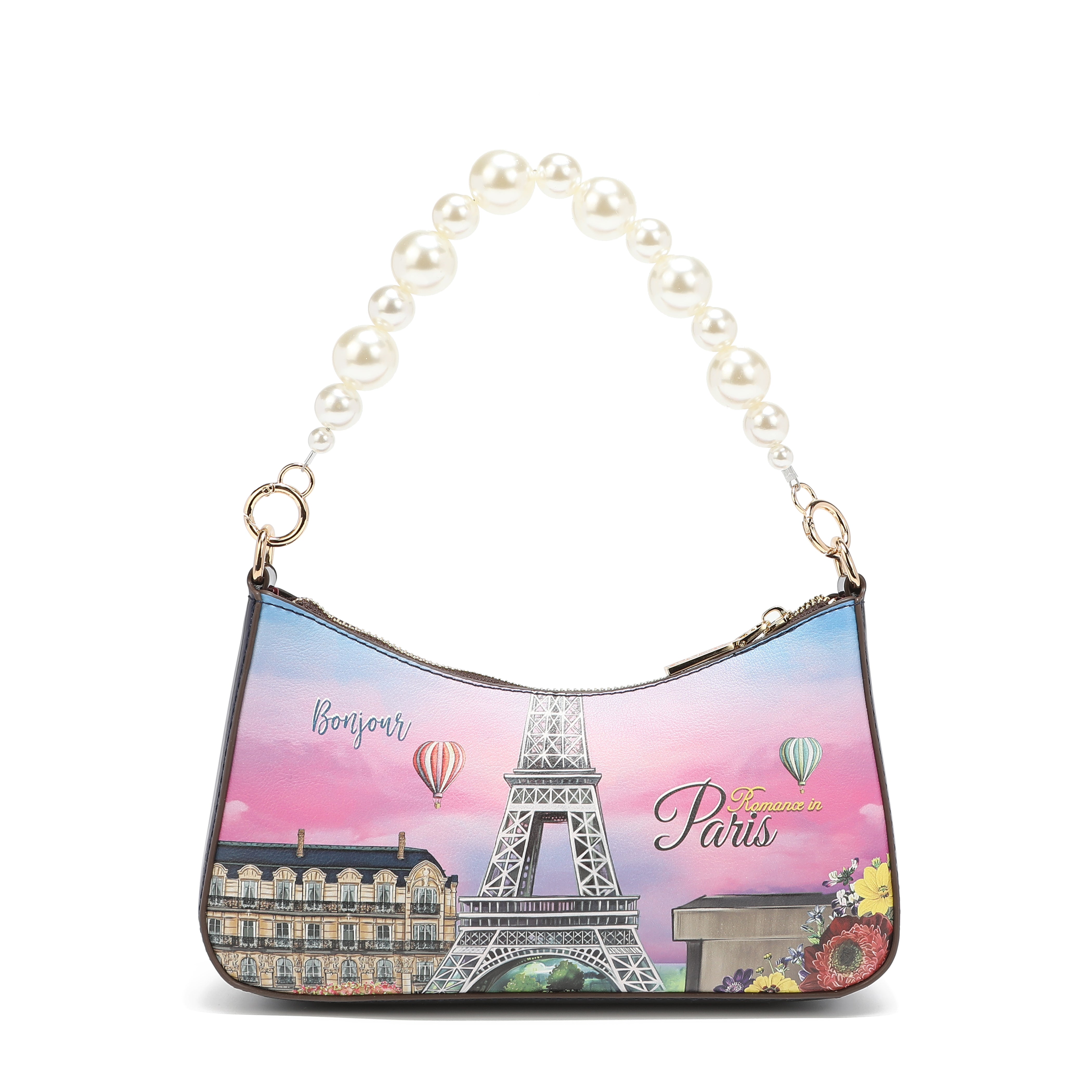 Shoulder bag with pearl handle
