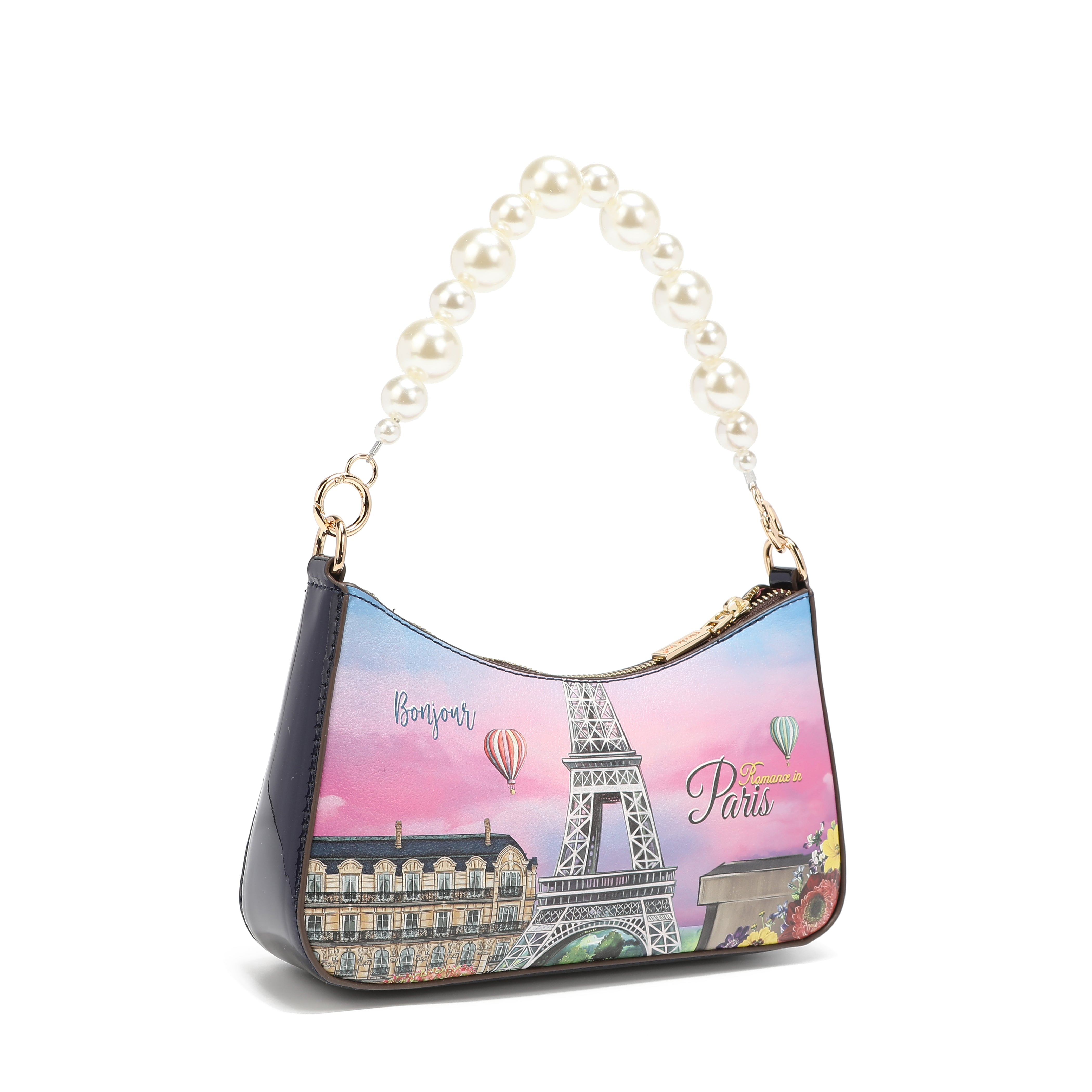 Shoulder bag with pearl handle