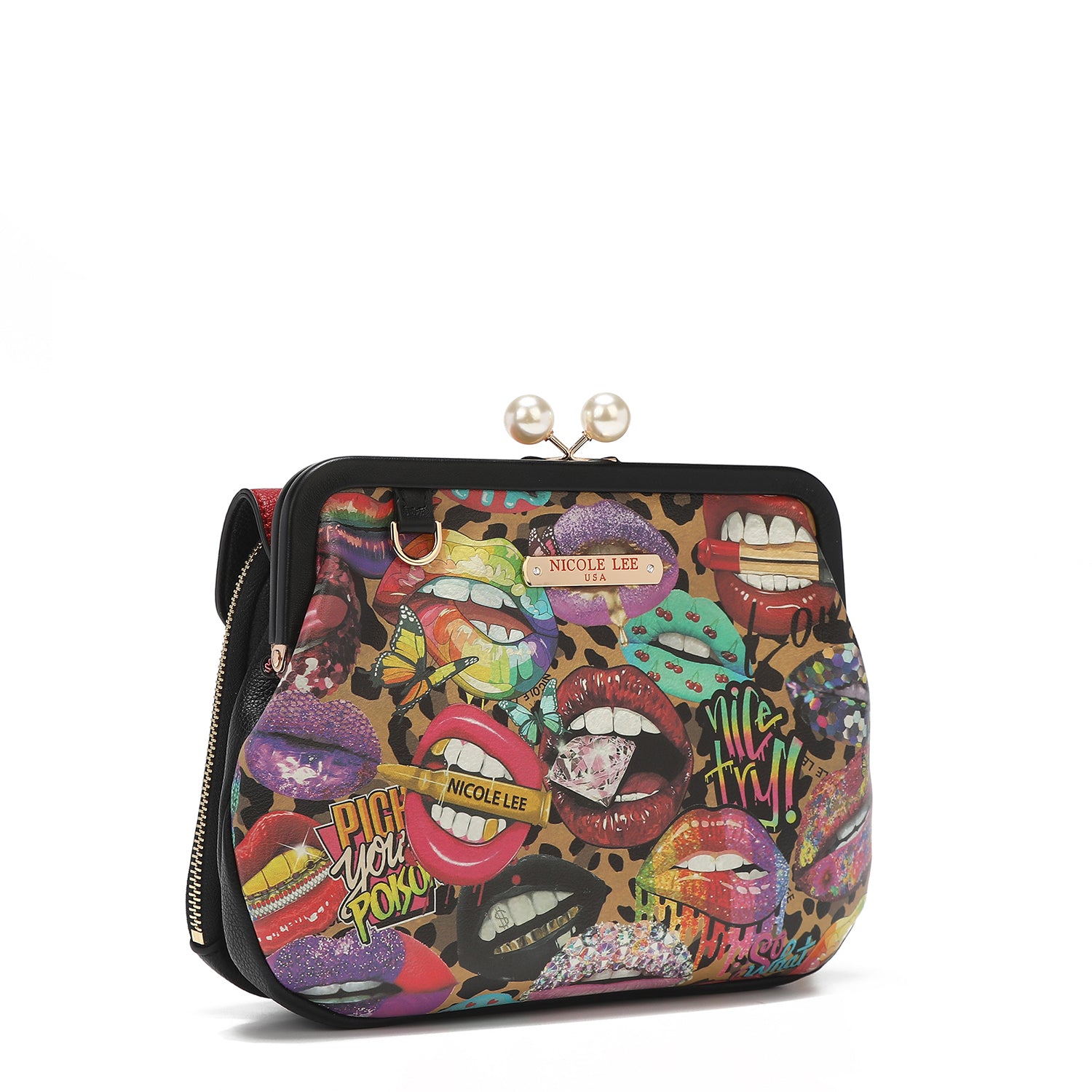 Bandolera with Kisslock brooch