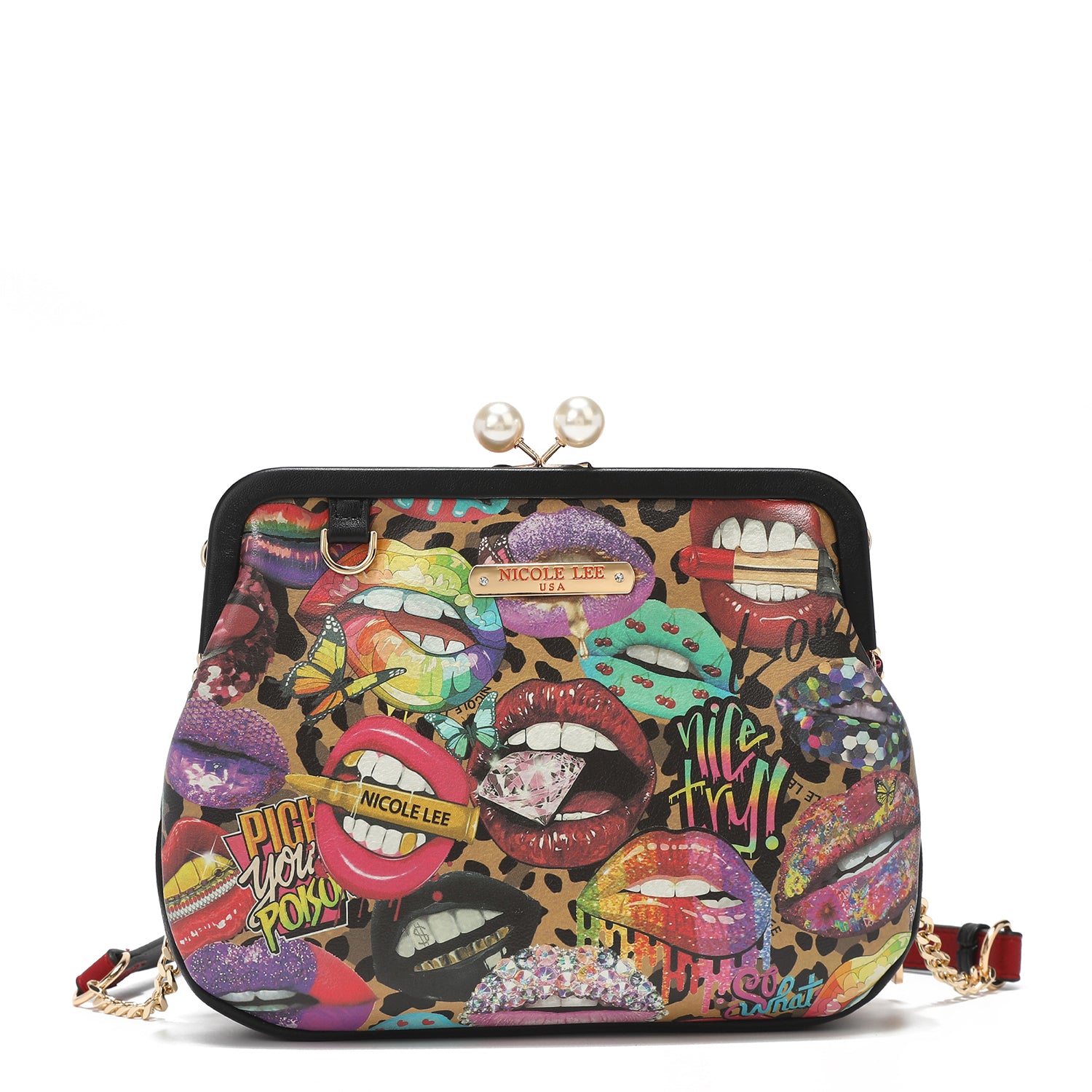 Bandolera with Kisslock brooch