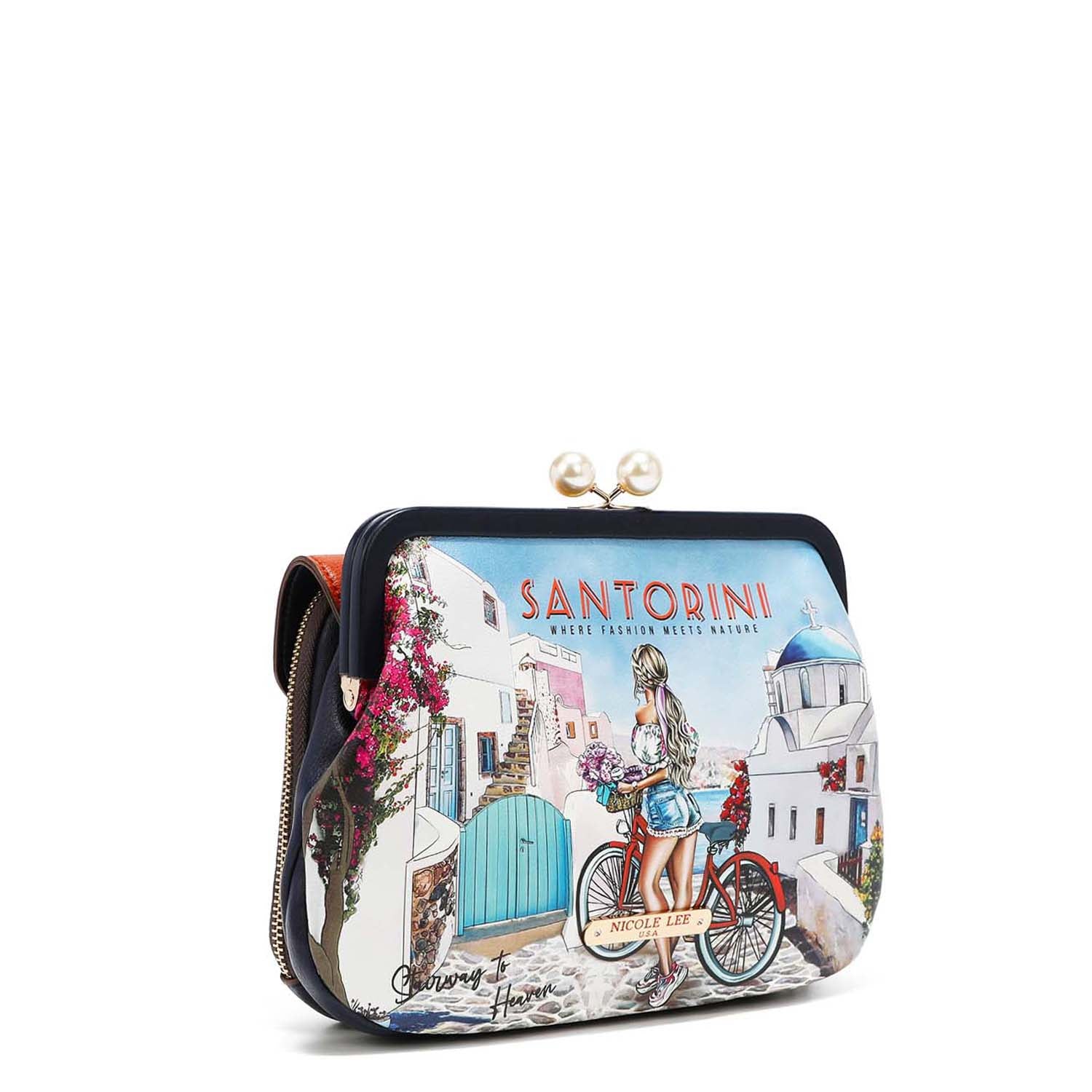 Bandolera with Kisslock brooch