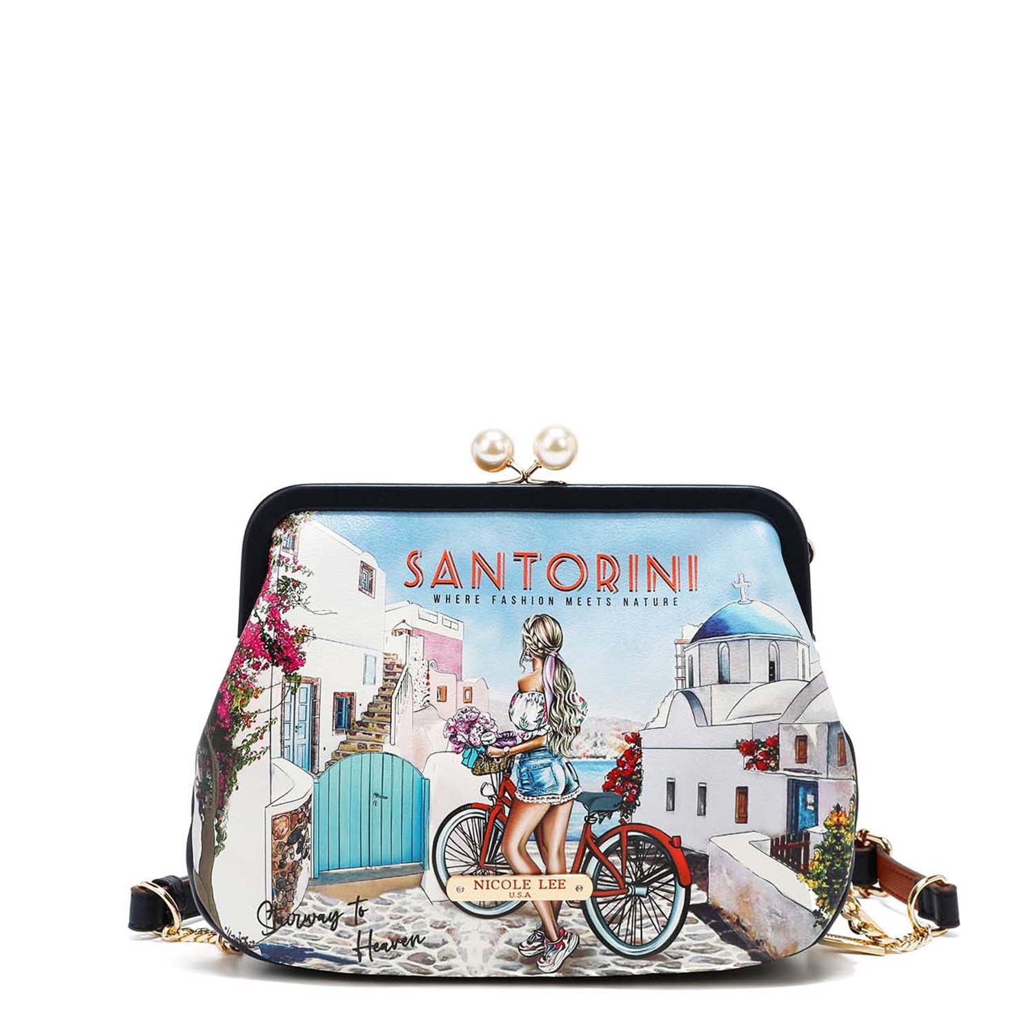 Bandolera with Kisslock brooch