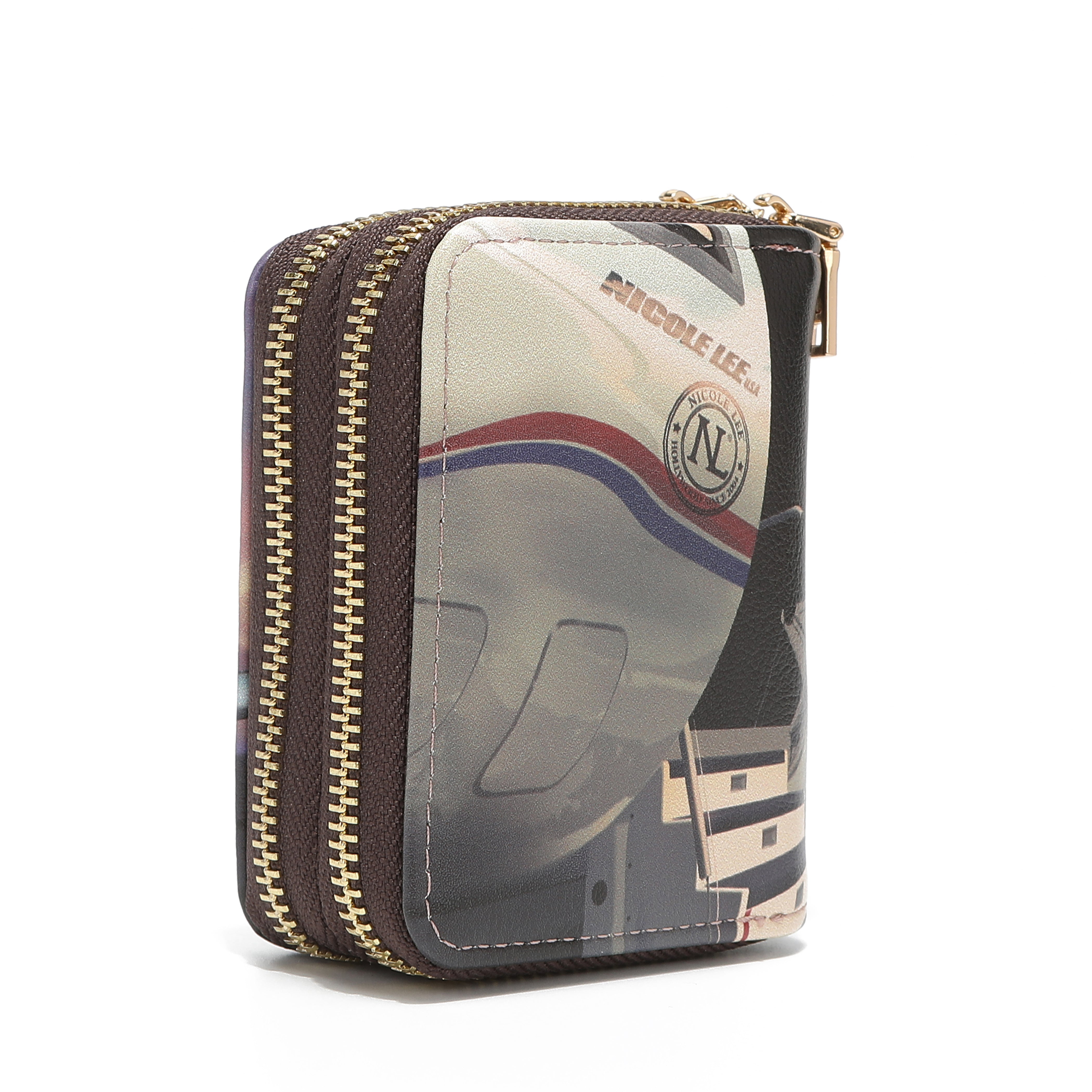 CARTERA FUNCIONAL FASHION PARA TARJETAS CON CREMALLERA DOBLE