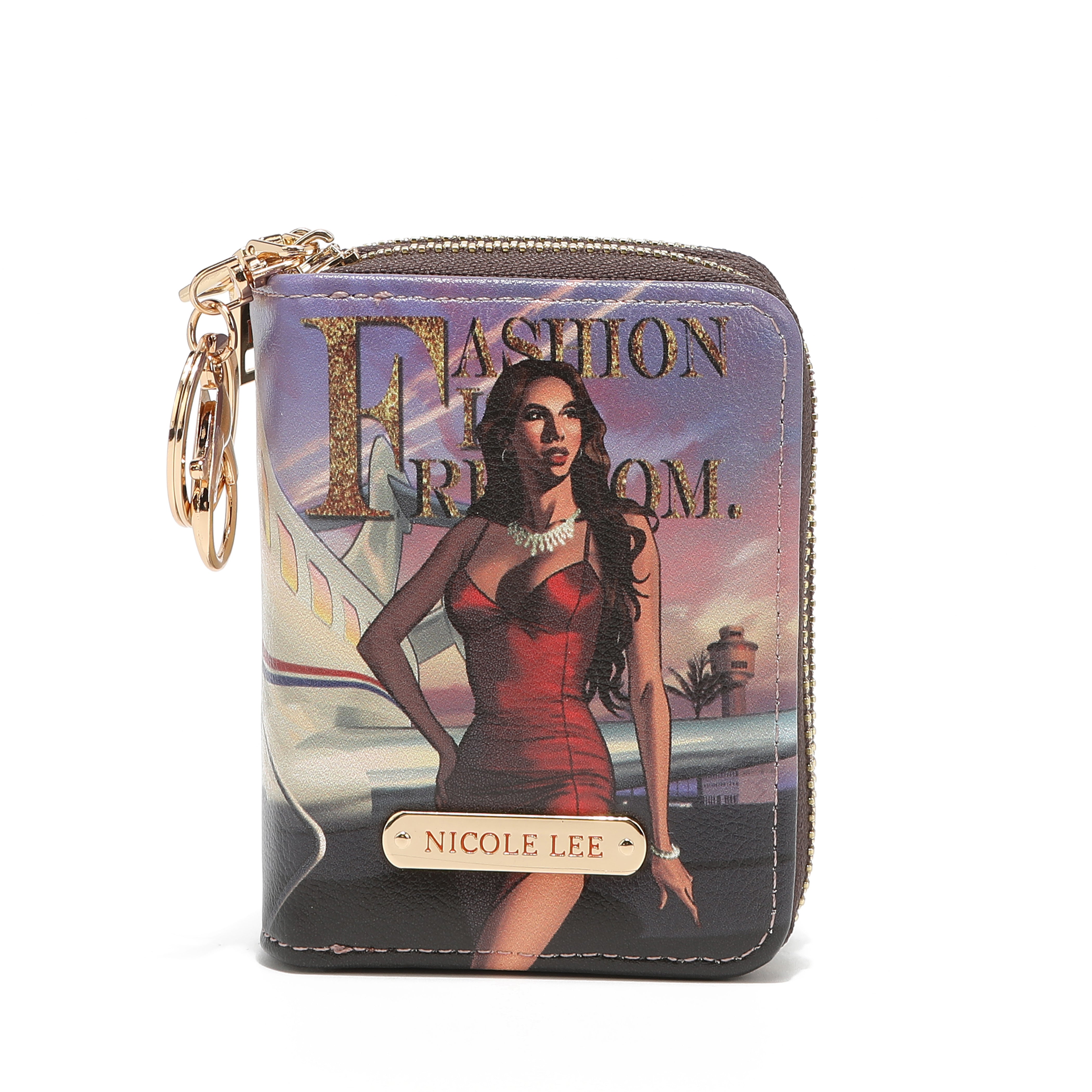CARTERA FUNCIONAL FASHION PARA TARJETAS CON CREMALLERA DOBLE