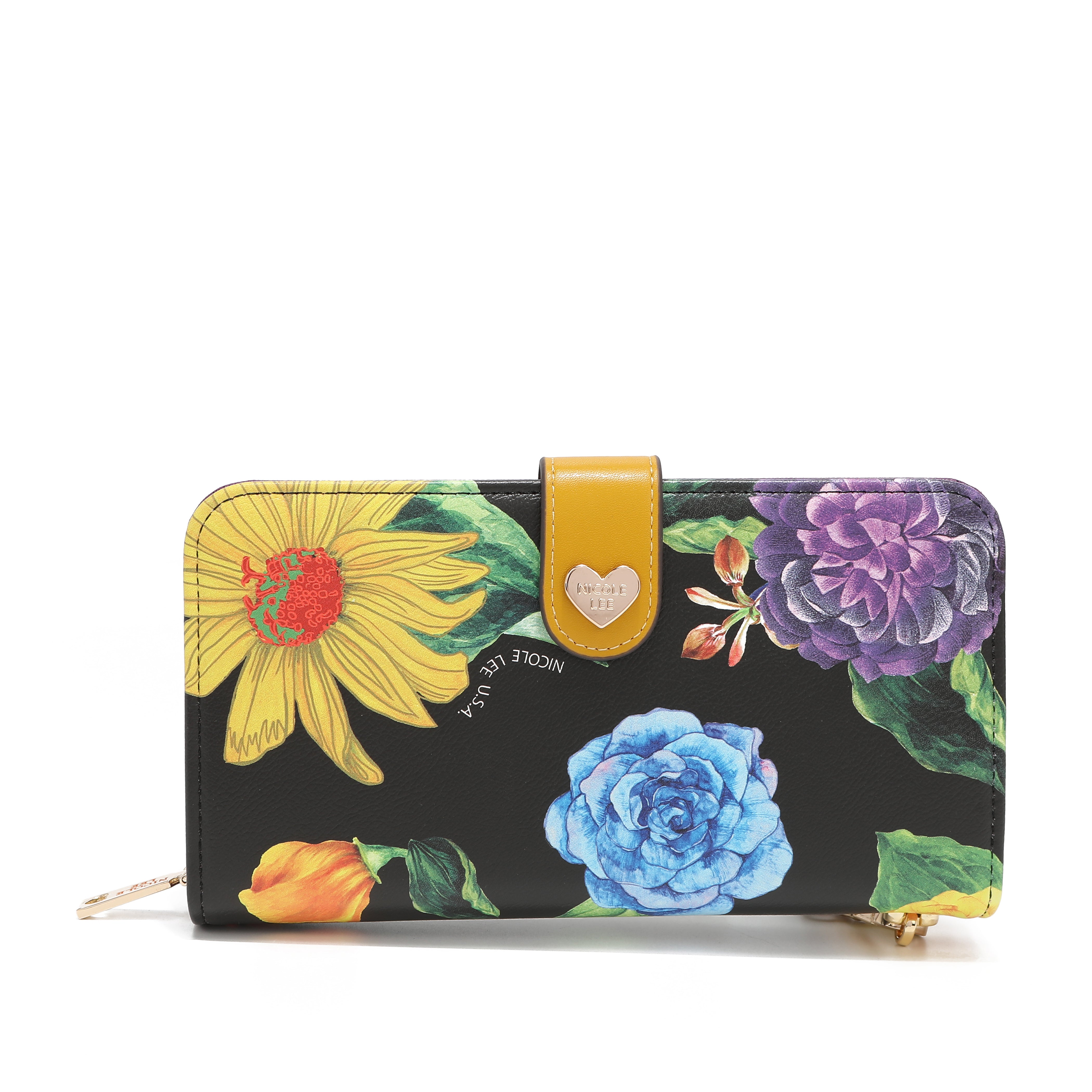 Fashion printed portfolio with zipper