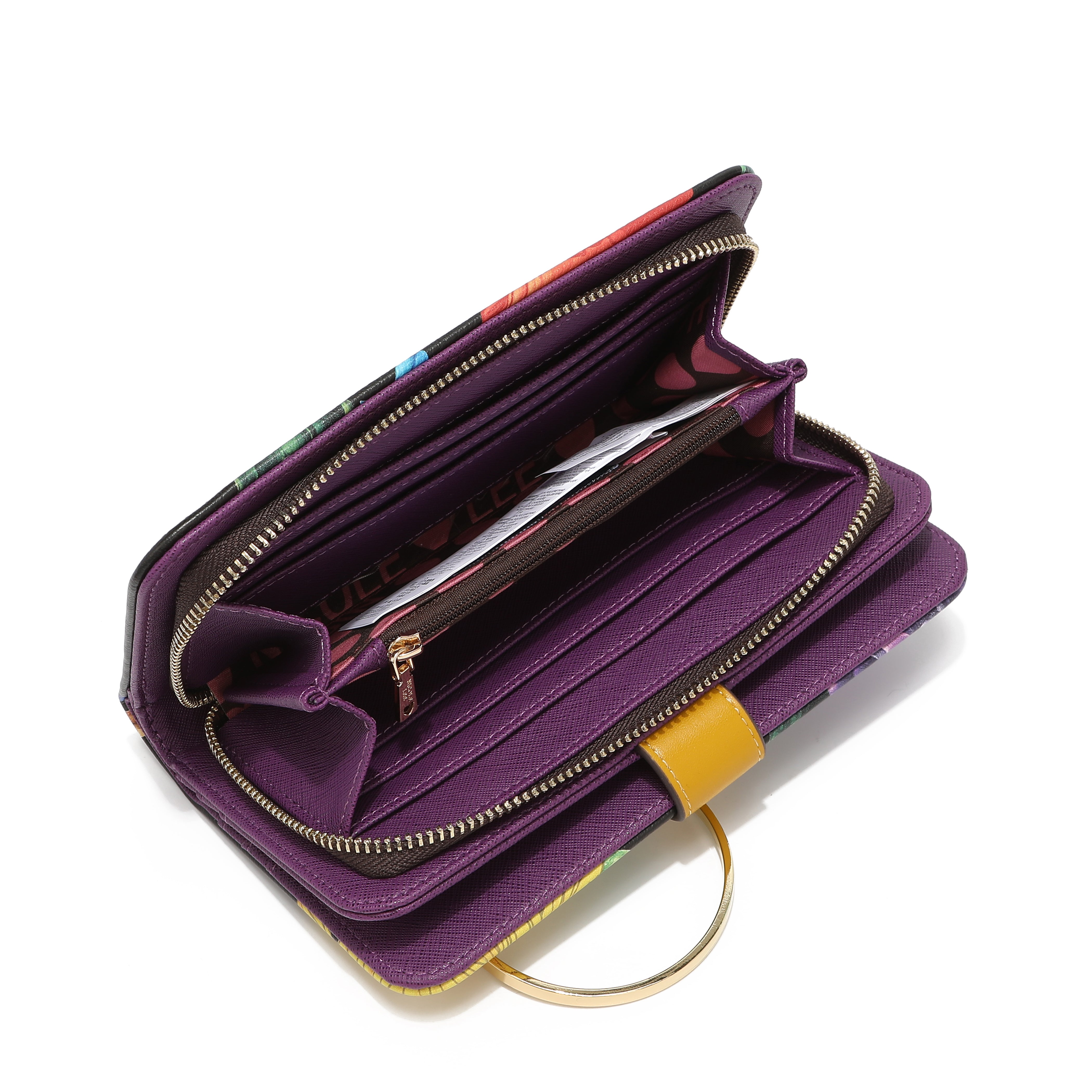 Fashion printed portfolio with zipper