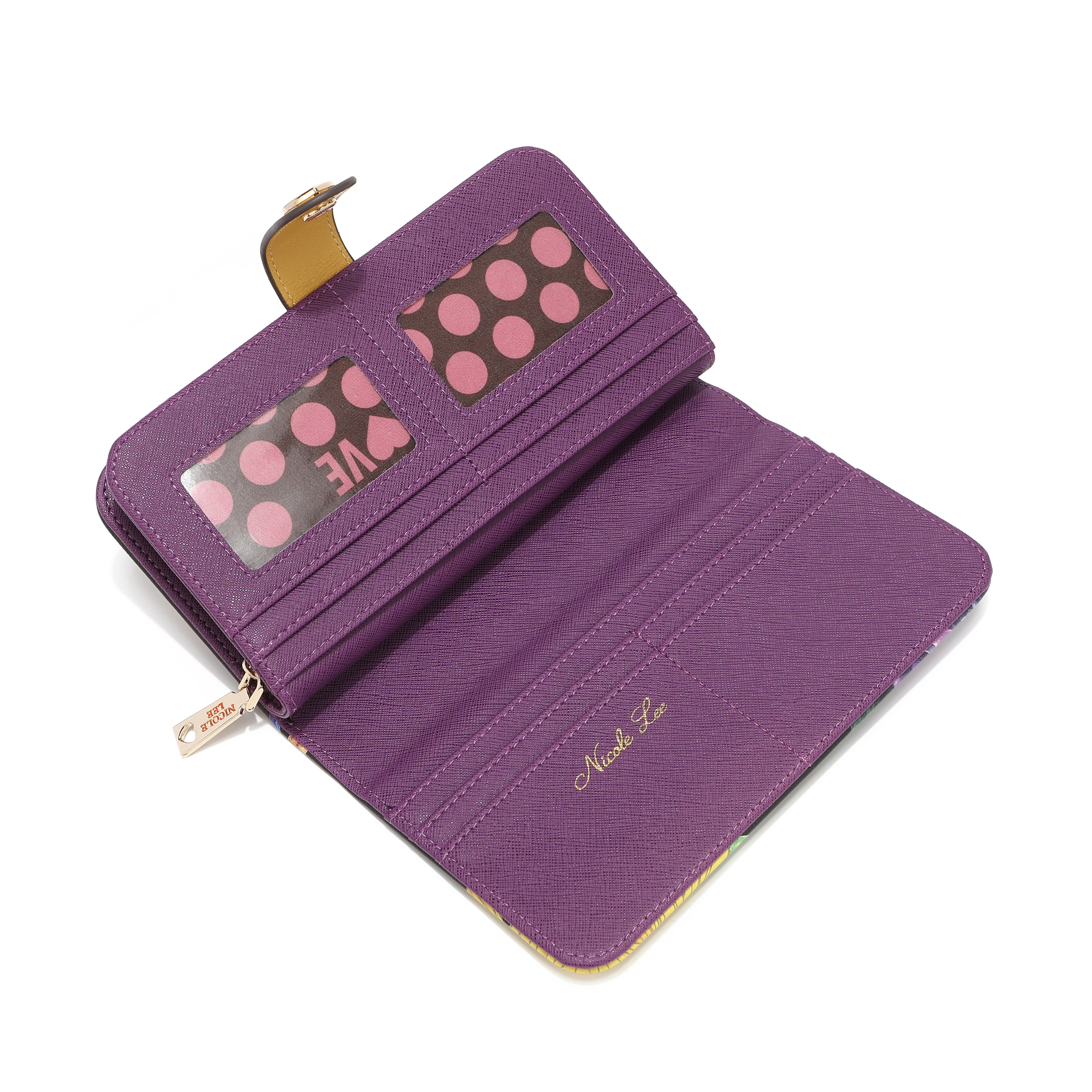 Fashion printed portfolio with zipper