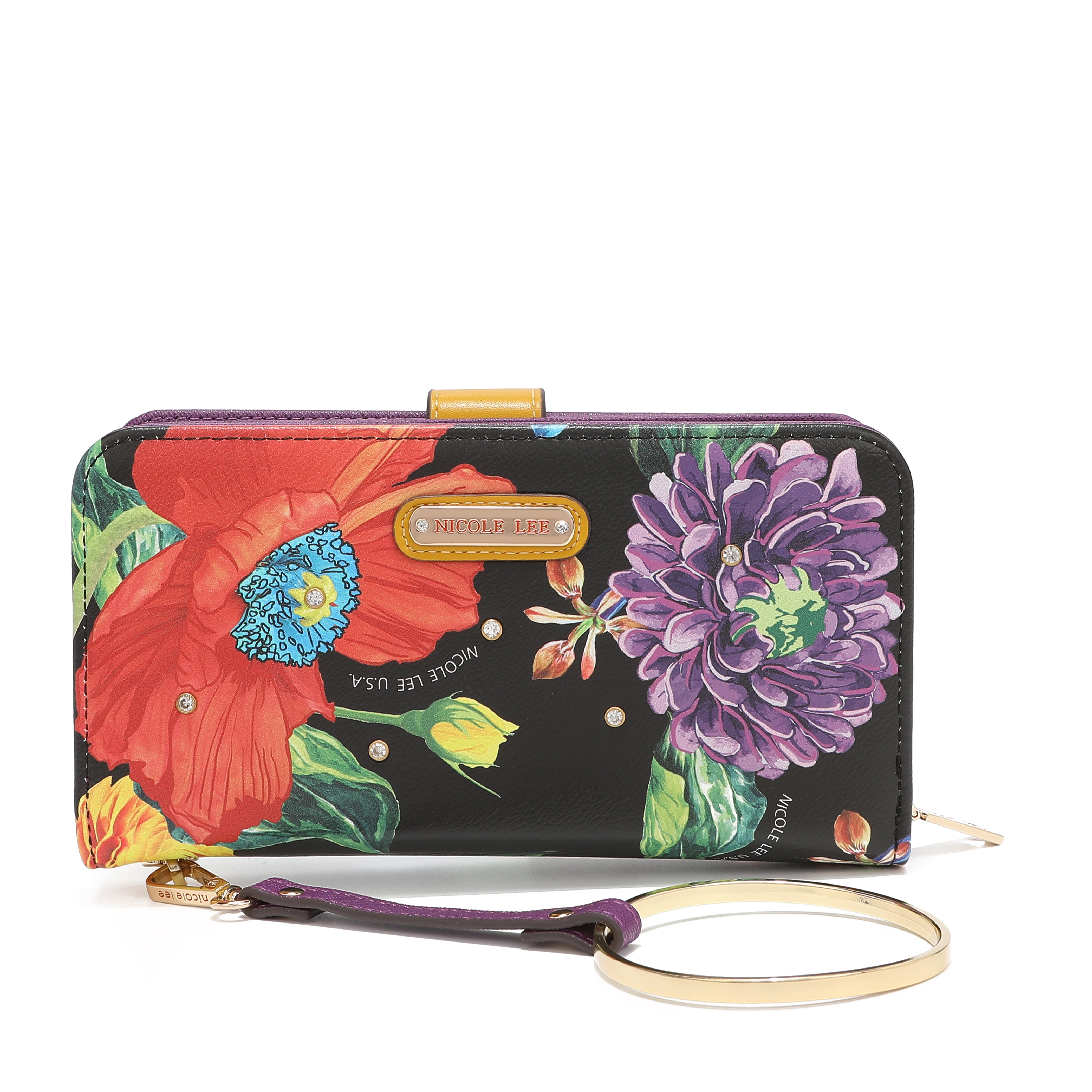 Fashion printed portfolio with zipper