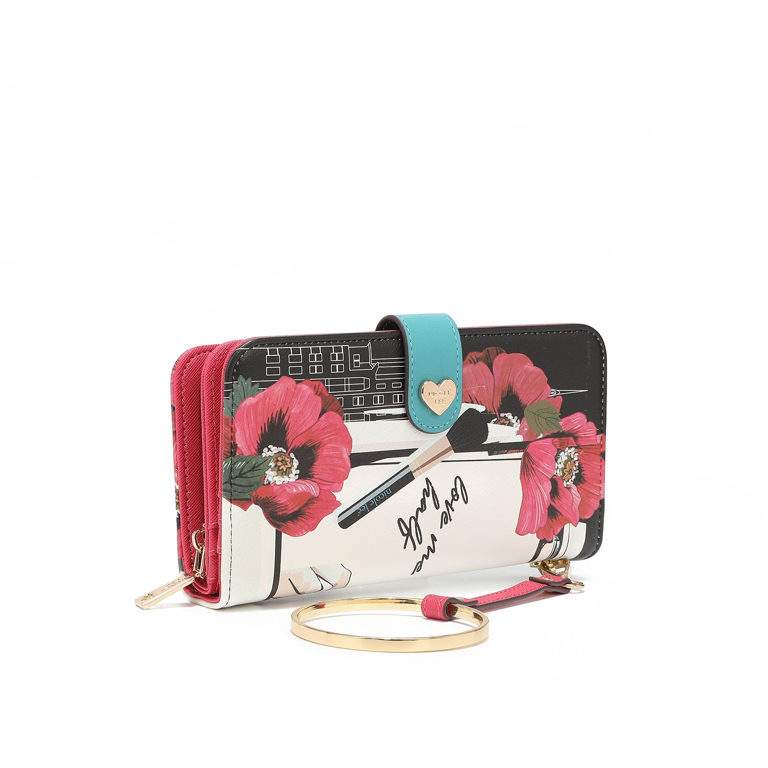 Fashion printed portfolio with zipper