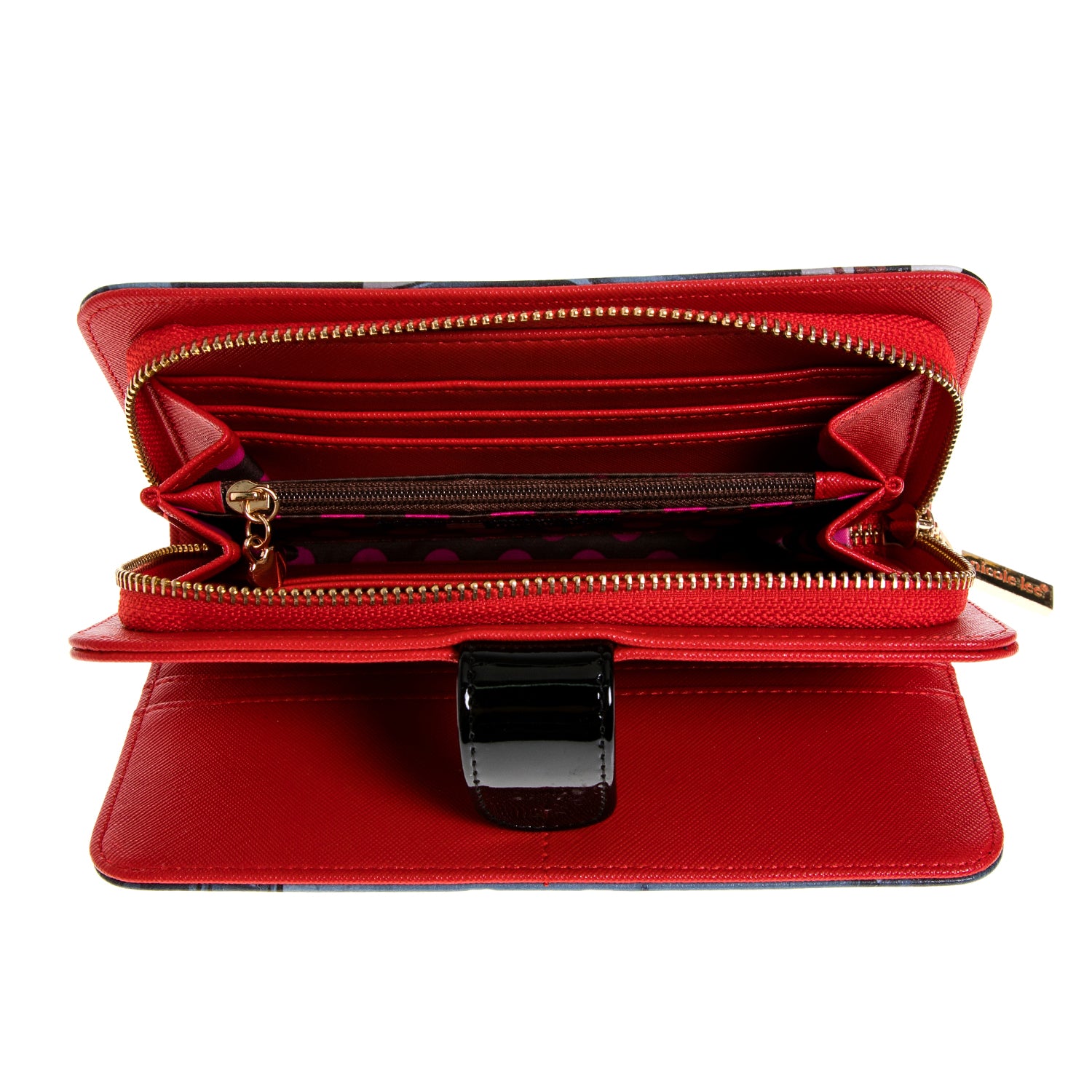 Fashion printed portfolio with zipper