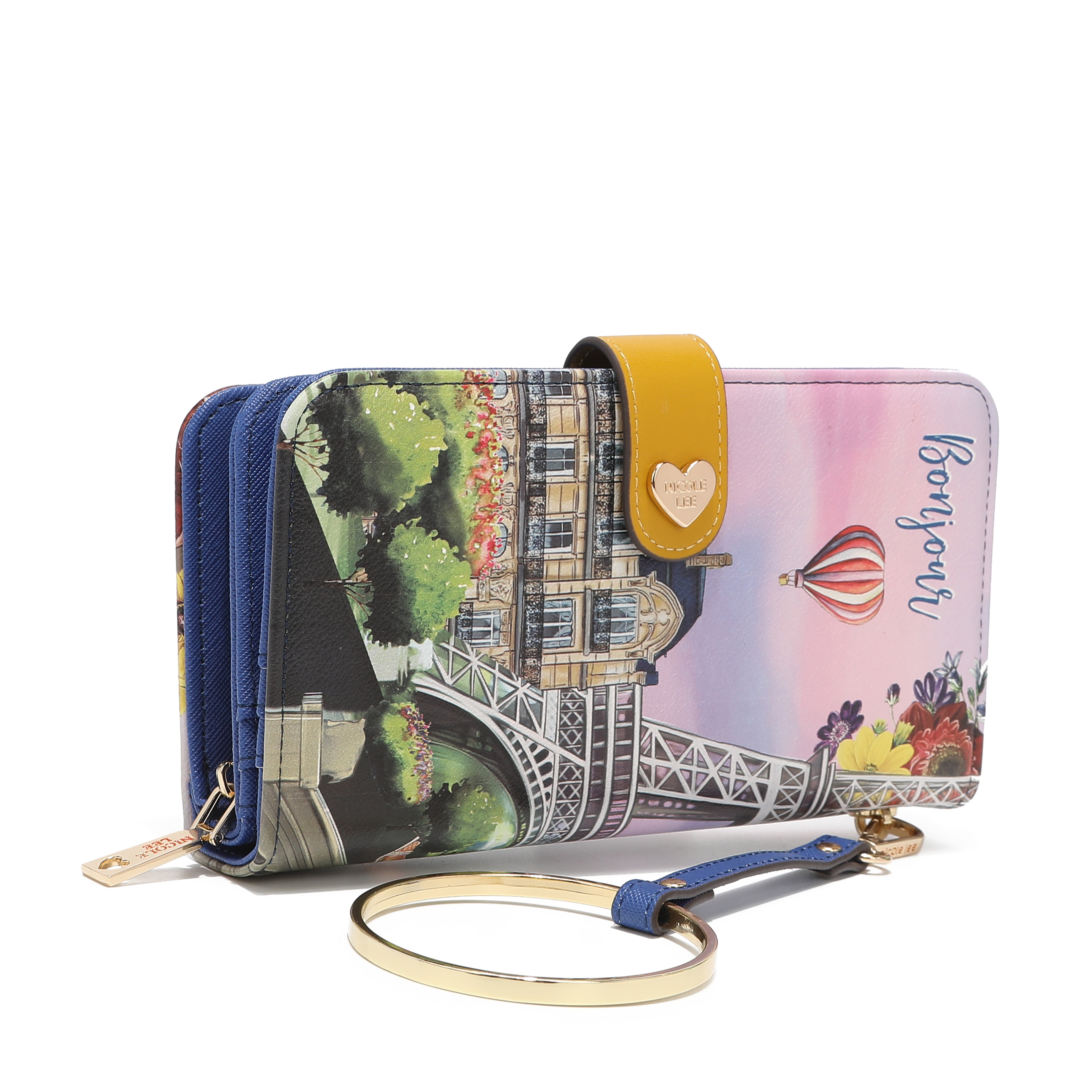 Fashion printed portfolio with zipper