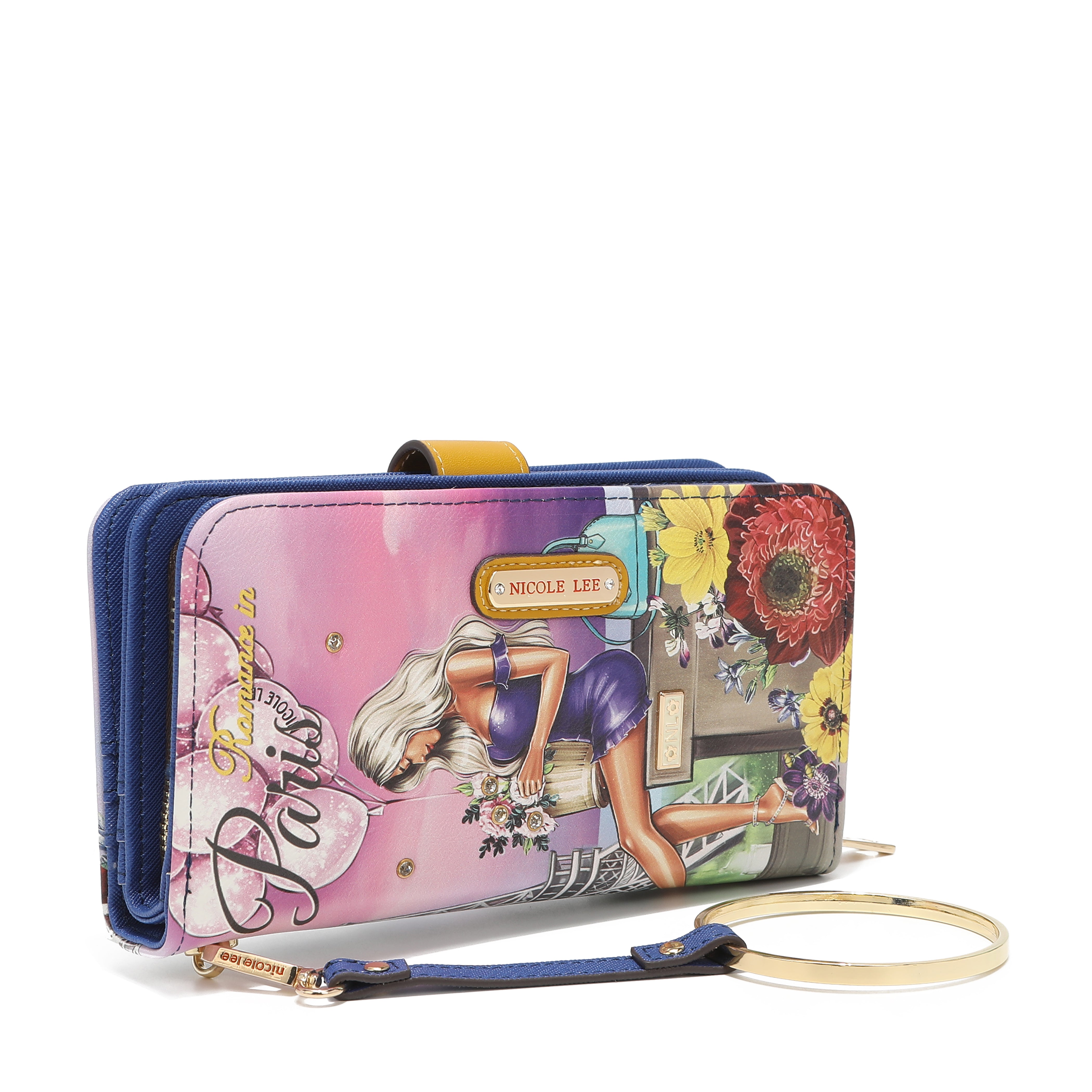 Fashion printed portfolio with zipper