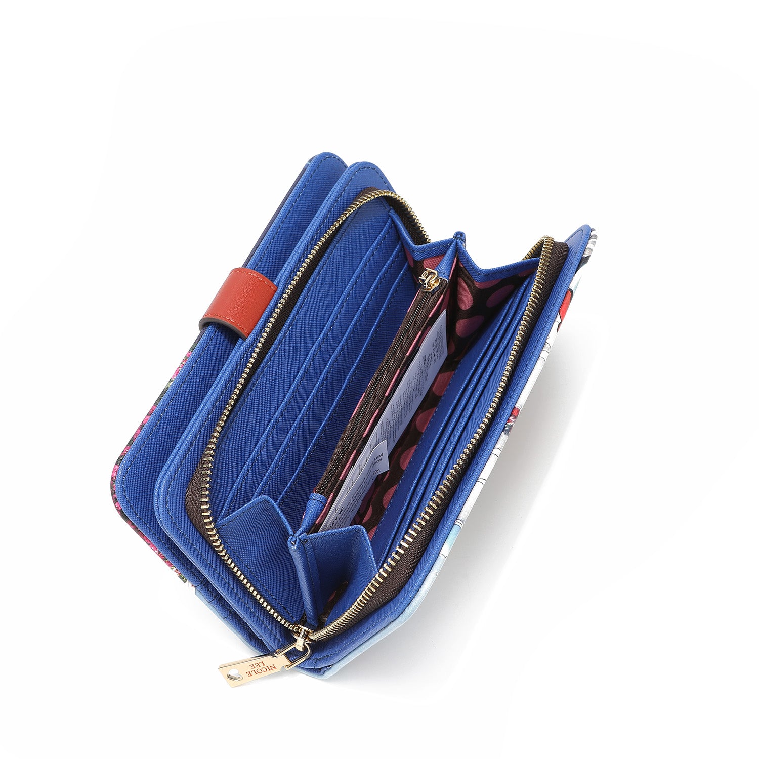 Fashion printed portfolio with zipper