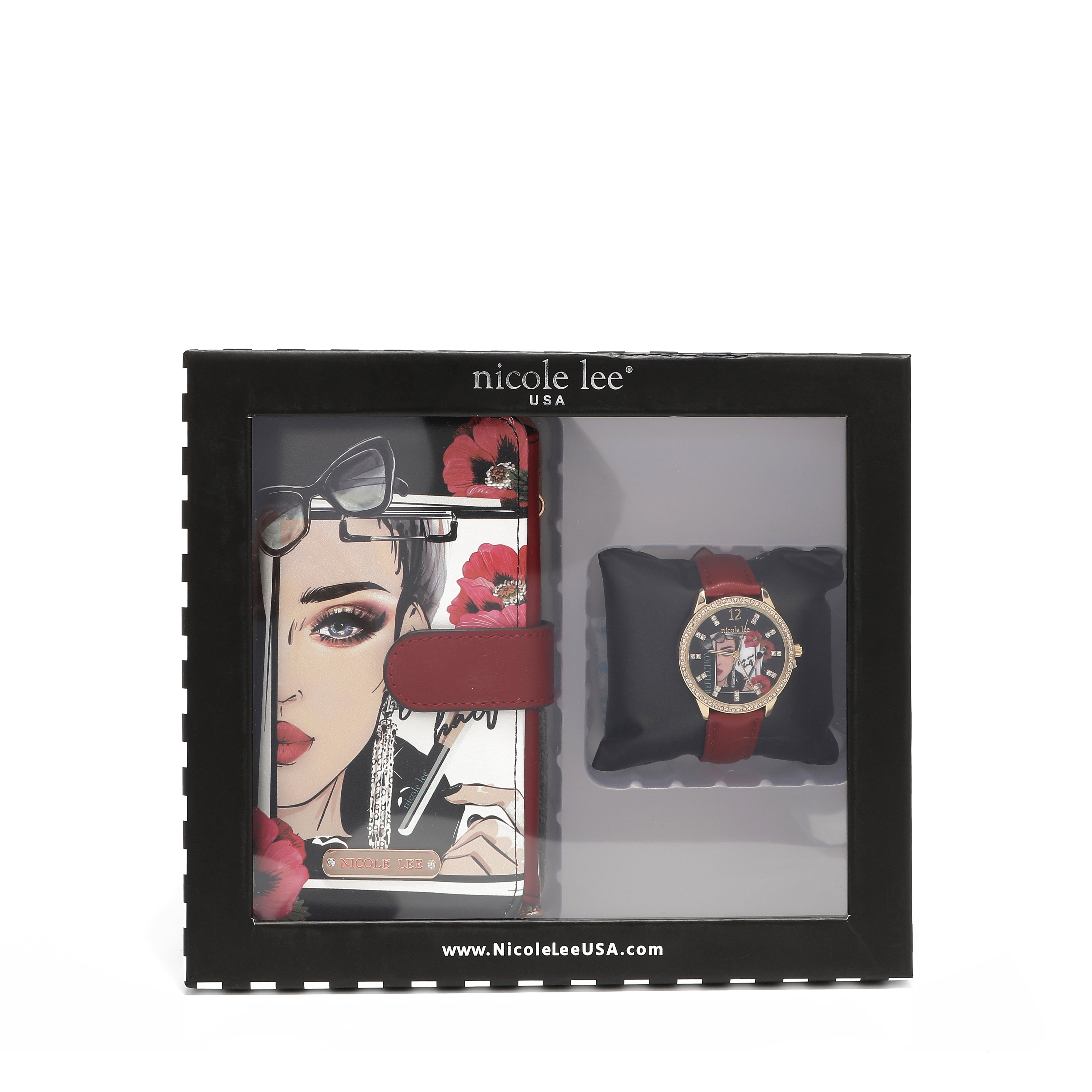 2 -piece accessories set (clock, phone case + bandit wallet)