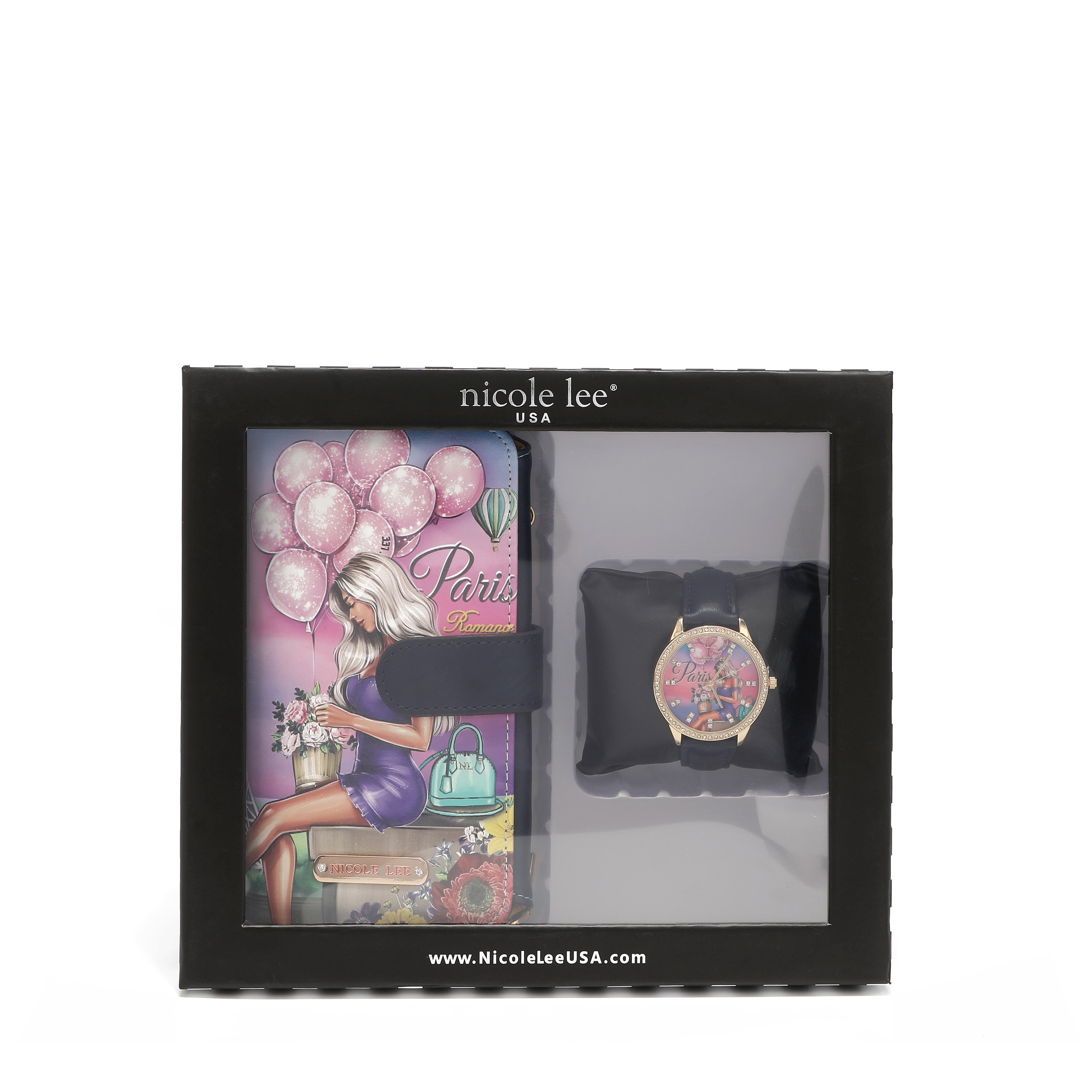 2 -piece accessories set (clock, phone case + bandit wallet)