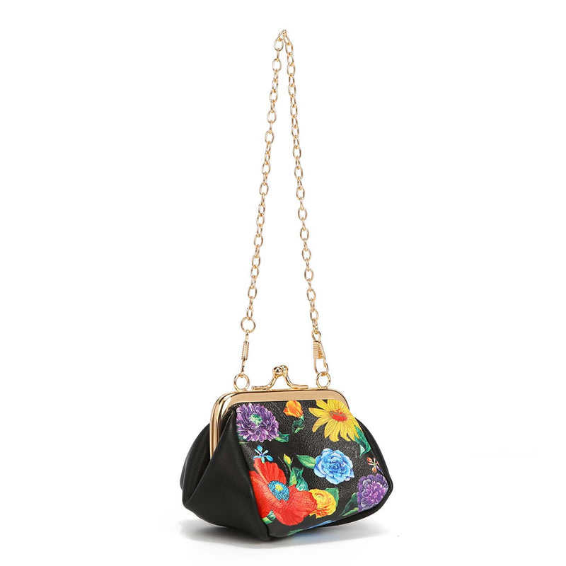 PURSE WITH KISS LOCK CLASP