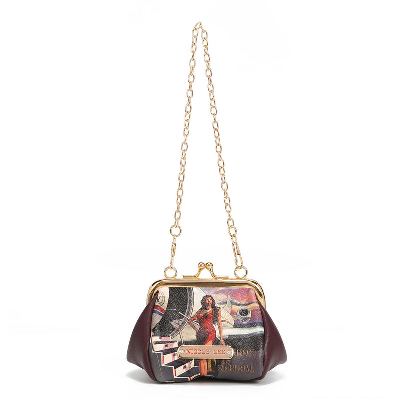 PURSE WITH KISS LOCK CLASP