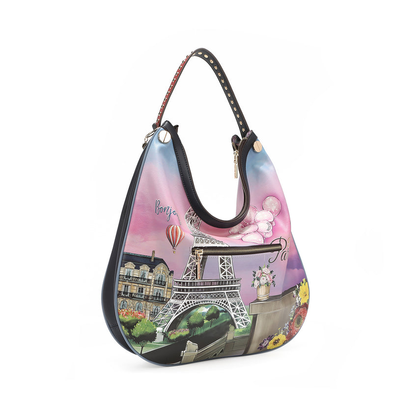 BOLSO DE HOBO "ROMANCE IN PARIS"