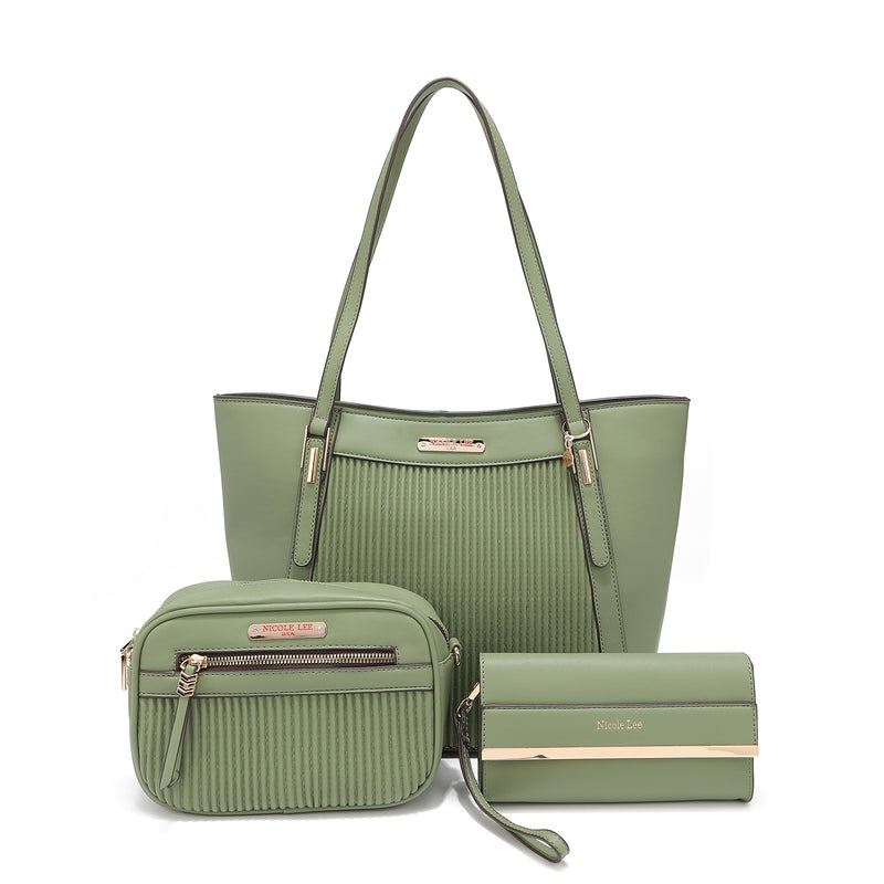 3 PIECE SET (SHOPPER BAG, SHOULDER BAG, CASE)