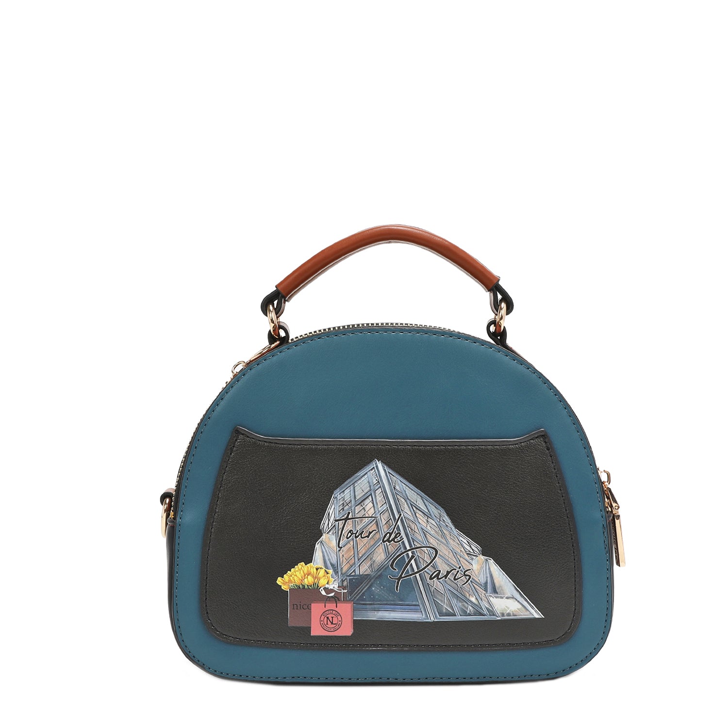 SAC BANDOULIÈRE OVALE "<tc>TOUR DE PARIS</tc>"