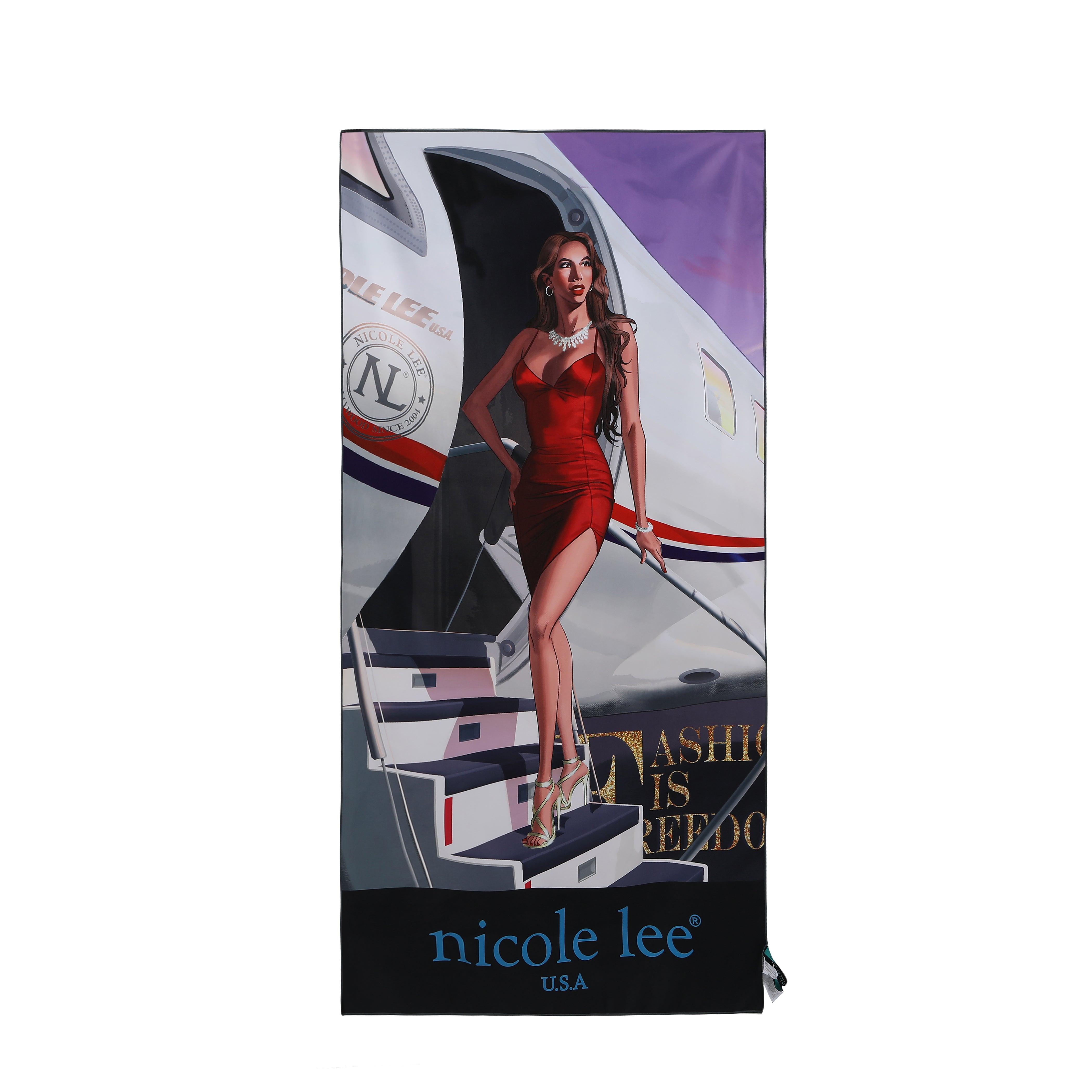 Beach towel with print