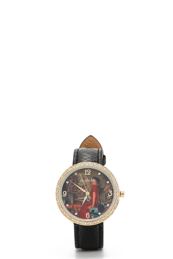 Classic diamond watch