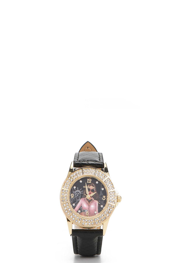 RELOJ CLÁSICO DIAMANTE DOBLE