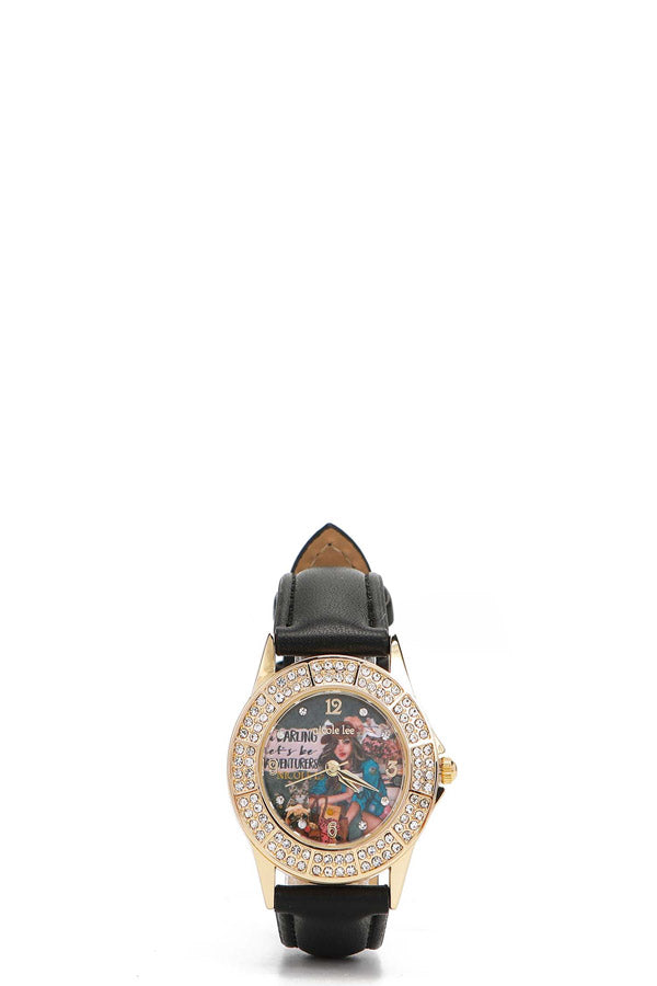 RELOJ CLÁSICO DIAMANTE DOBLE